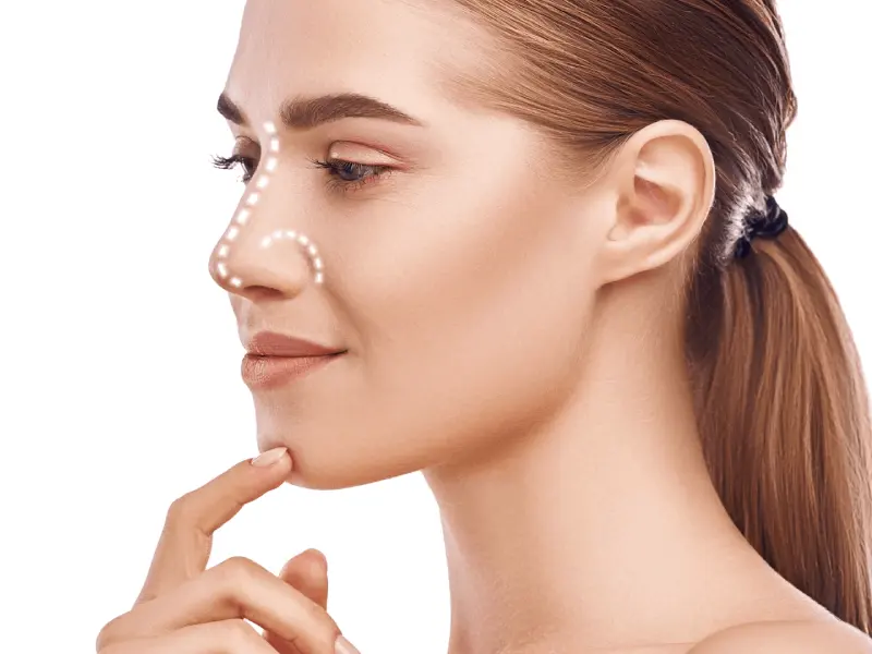 خط کانتور در عمل بینی